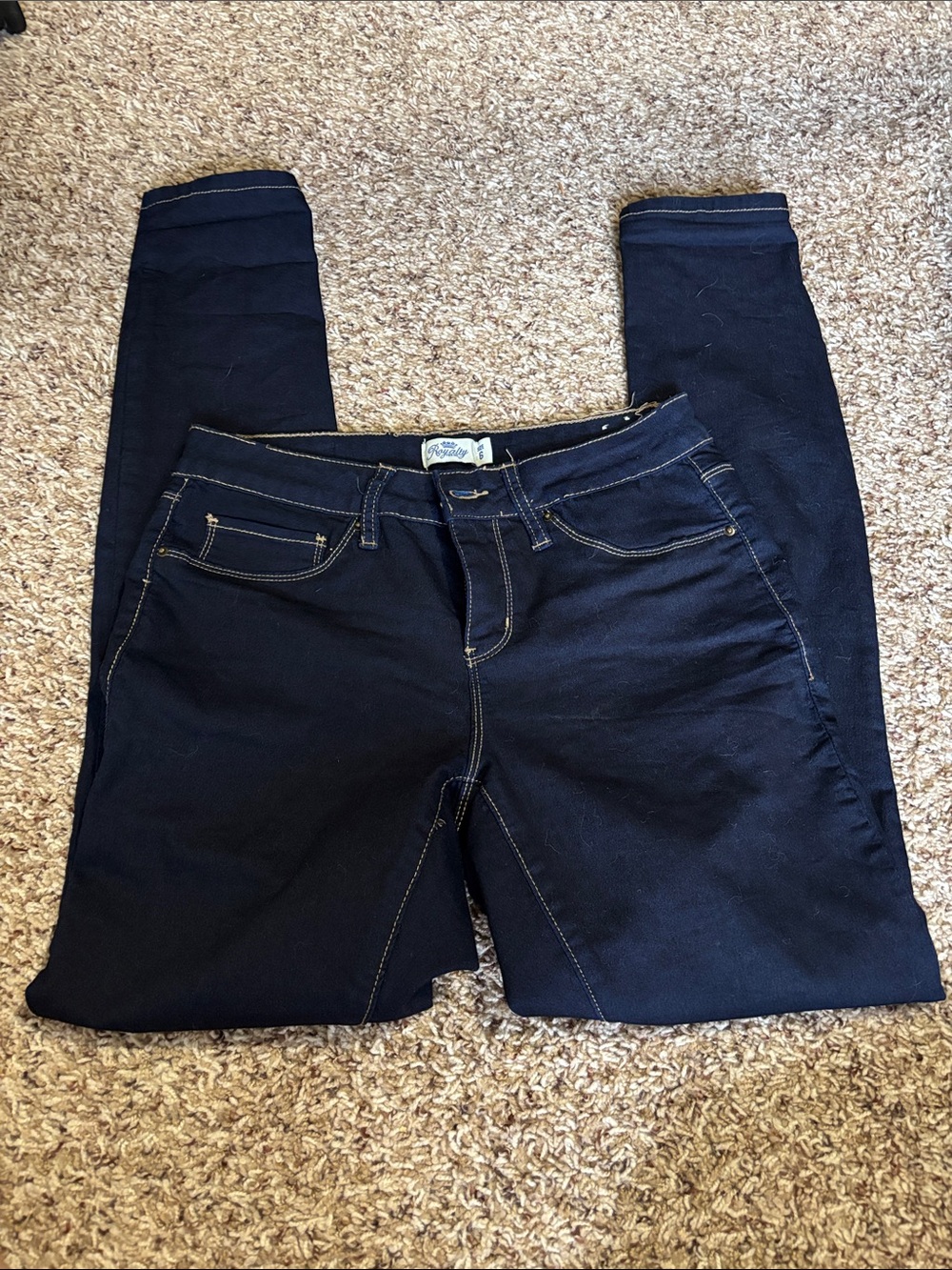 Royalty For Me Navy Skinny Stretch Jeans